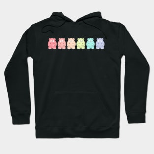 Rainbow Hippos - I really like hippos okay! Hoodie